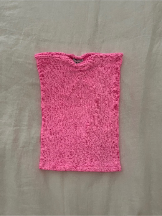Hunza G Tops - Hunza G Bubblegum Tube Top / Mini Skirt